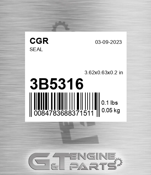 3B5316 CGR Seal