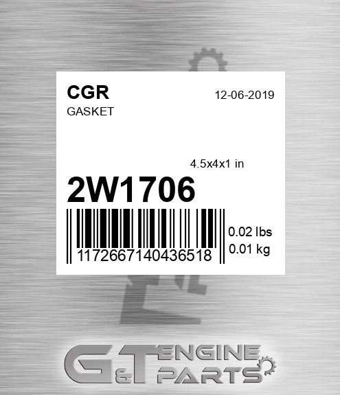 2W1706 Gasket