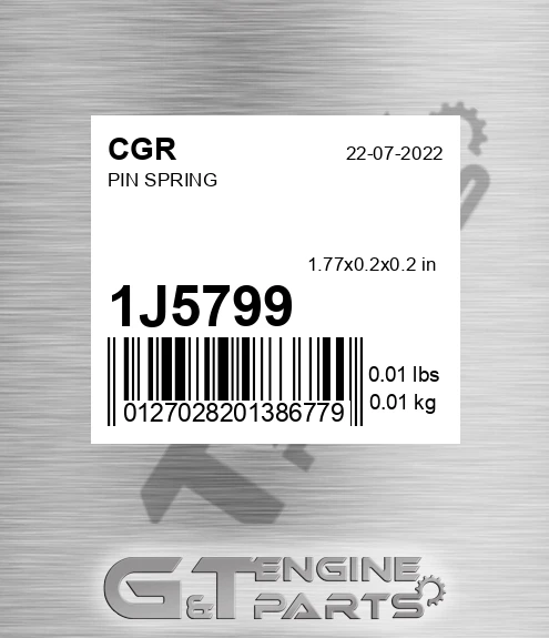 1J5799 CGR Pin Spring