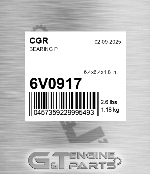 6V0917 CGR Bearing P