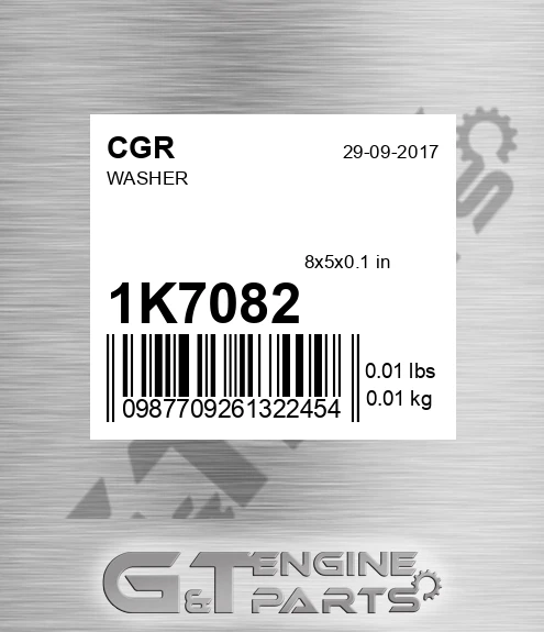 1K7082 CGR Washer