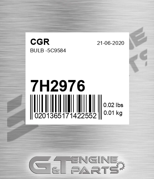 7H2976 CGR Bulb -5c9584