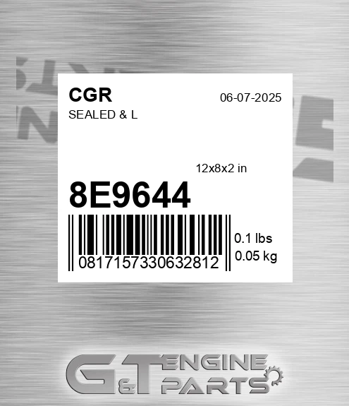 8E9644 Sealed & L