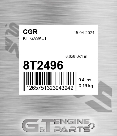 8T2496 Kit Gasket for CGR