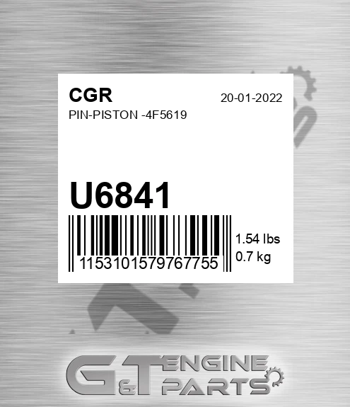 U6841 Pin-piston -4f5619