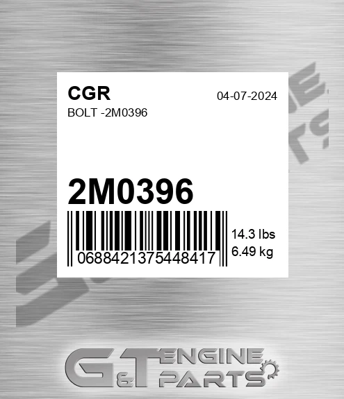 2M0396 Bolt -