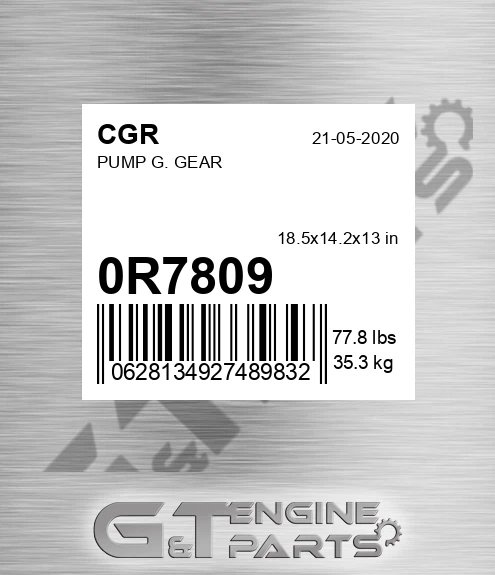 0R7809 Pump G. Gear