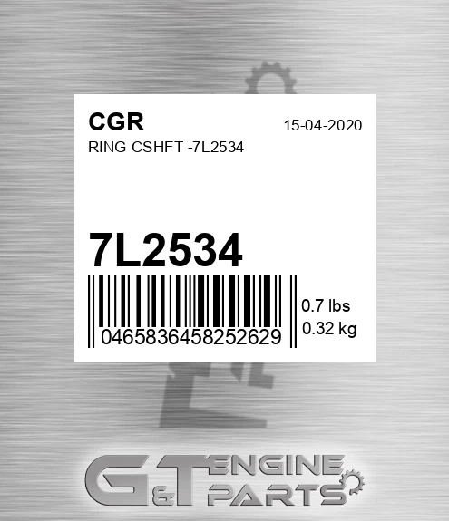 7L2534 CGR Ring Cshft -