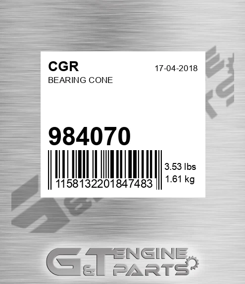984070 CGR Bearing Cone