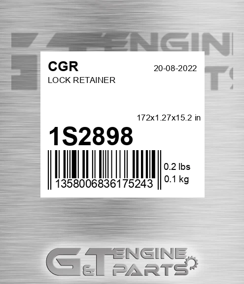 1S2898 CGR Lock Retainer