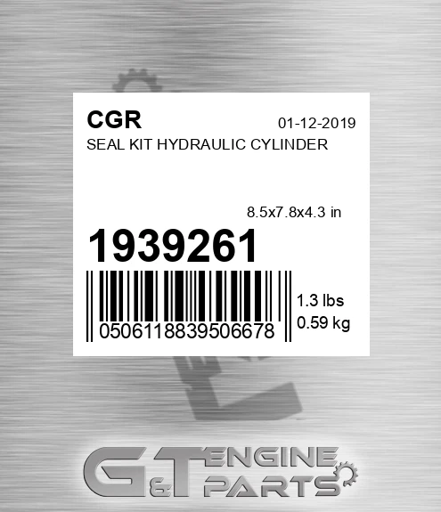 1939261 CGR Seal Kit Hydraulic Cylinder