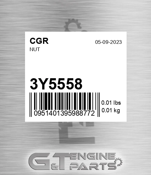 3Y5558 CGR Nut