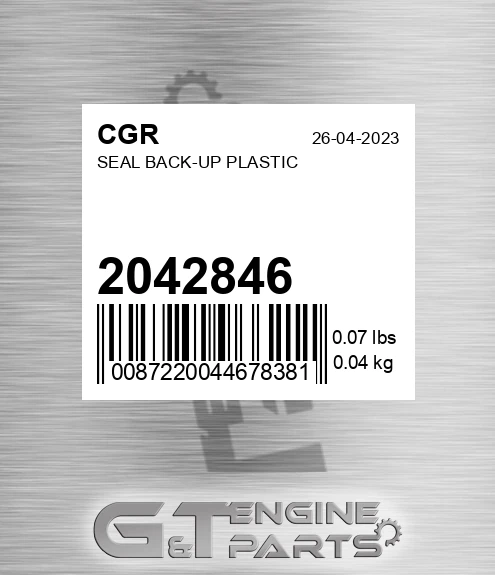 2042846 Seal Back-up Plastic