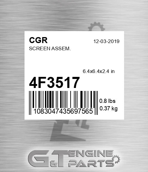 4F3517 Screen Assem.