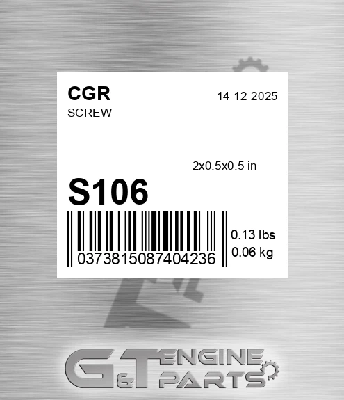S106 CGR Screw