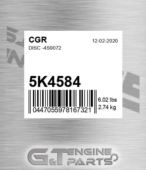 5K4584 Disc -4s9072