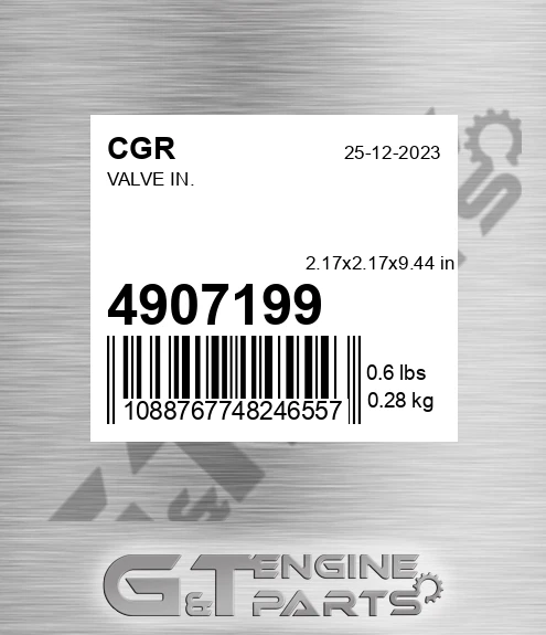4907199 CGR Valve In.
