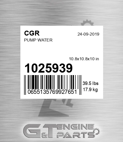 1025939 Pump Water