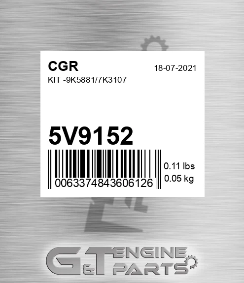 5V9152 Kit -9k5881/7k3107
