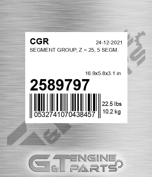 2589797 Segment Group, Z = 25, 5 Segm.