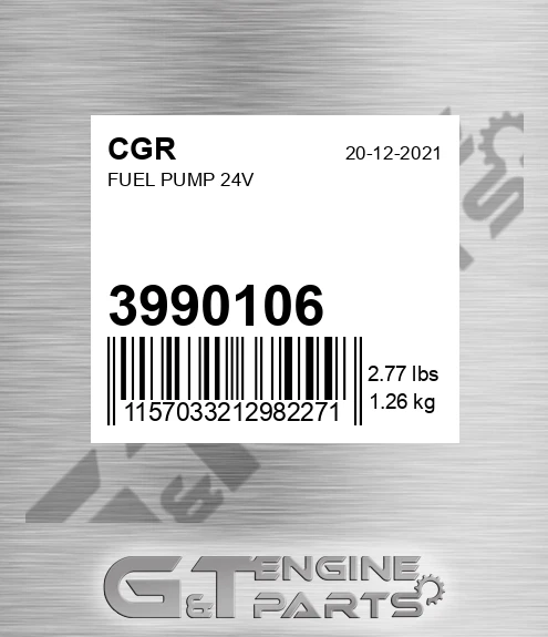 3990106 Fuel Pump 24v