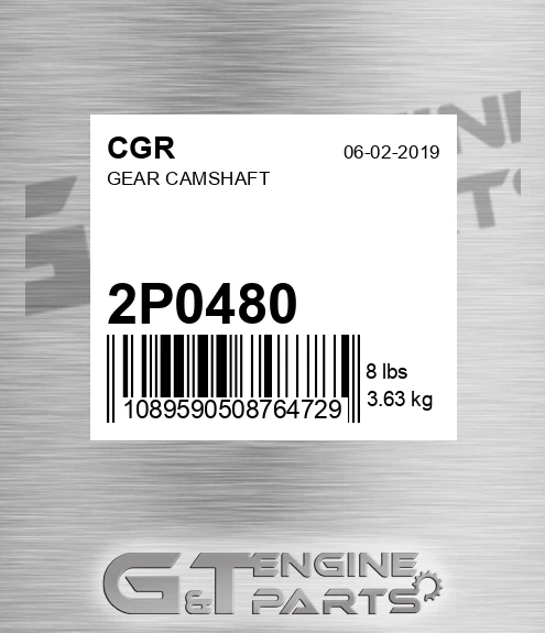 2P0480 Gear Camshaft