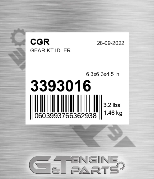 3393016 Gear Kt Idler