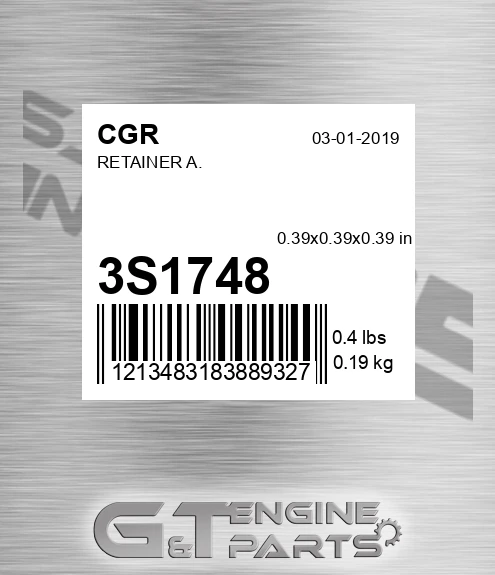3S1748 CGR Retainer A.