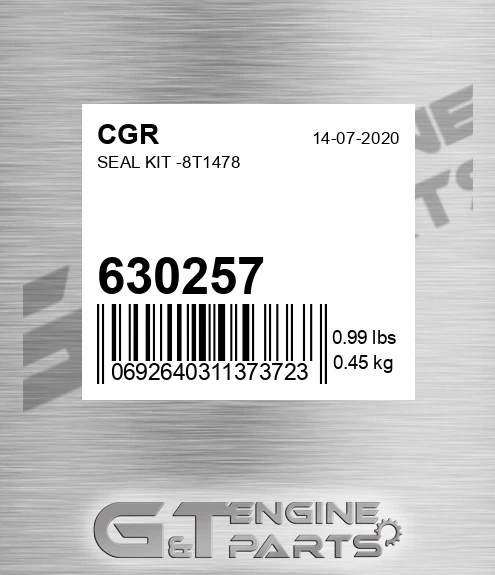 630257 Seal Kit -8t1478