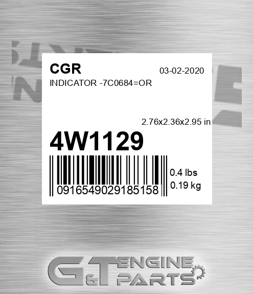 4W1129 Indicator -7c0684=or
