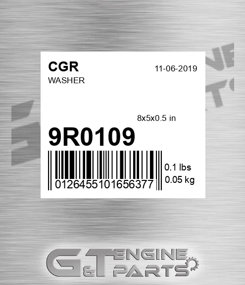 9R0109 CGR Washer