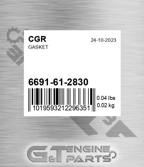 6691-61-2830 Gasket