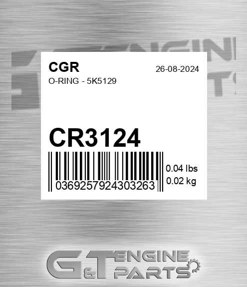 CR3124 O-ring - 5k5129