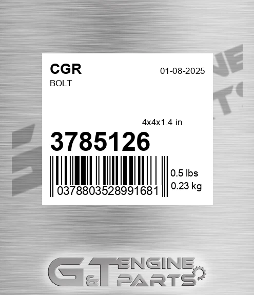 3785126 Bolt for CGR