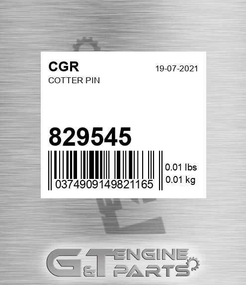 829545 CGR Cotter Pin