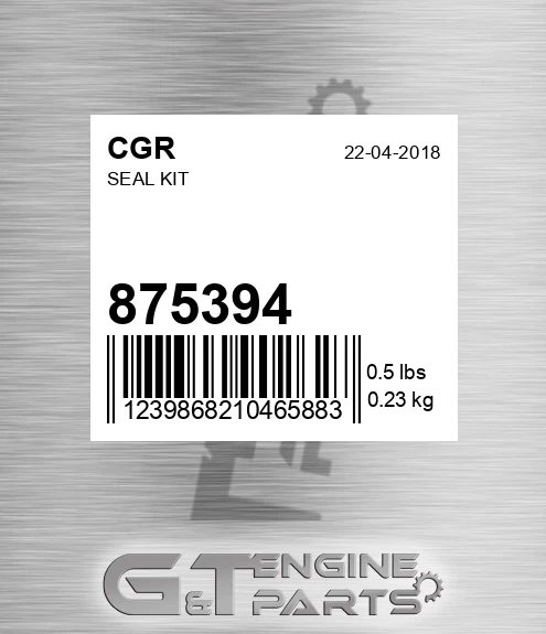 875394 CGR Seal Kit