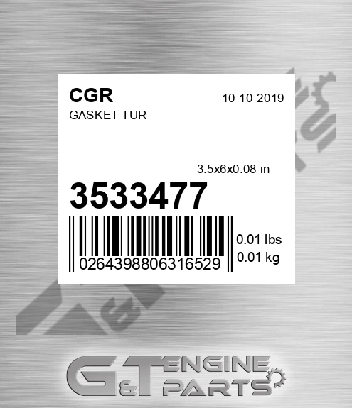3533477 CGR Gasket-tur