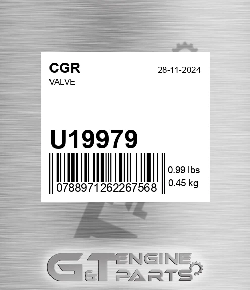 U19979 Valve