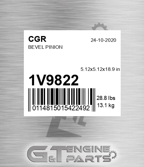 1V9822 CGR Bevel Pinion