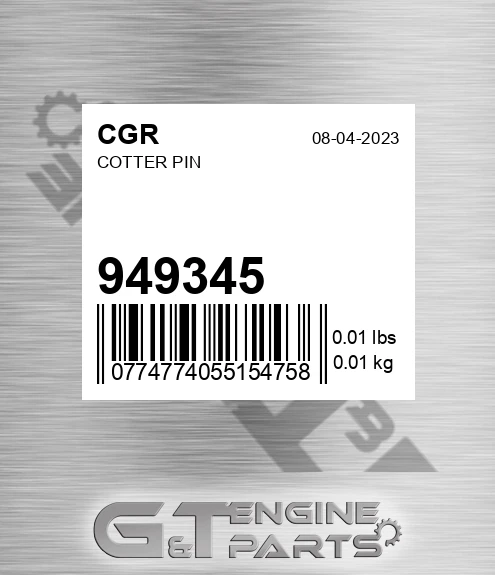 949345 CGR Cotter Pin