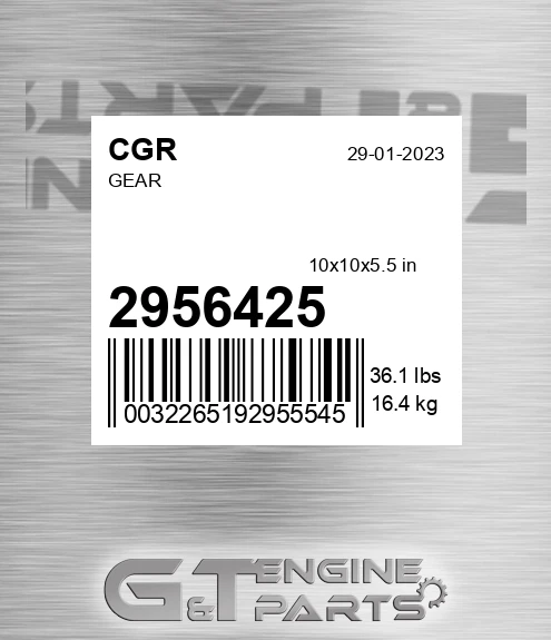 2956425 Gear for CGR