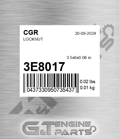 3E8017 Locknut