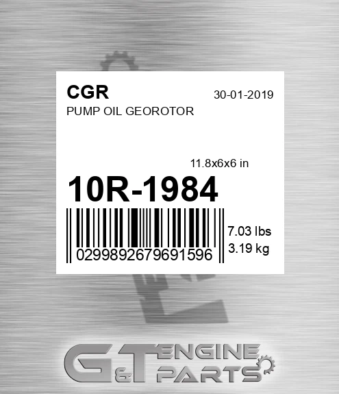 10R-1984 CGR Pump Oil Georotor