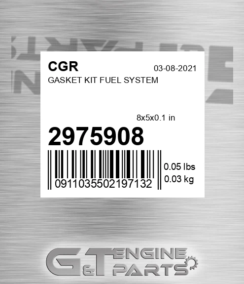 2975908 Gasket Kit Fuel System