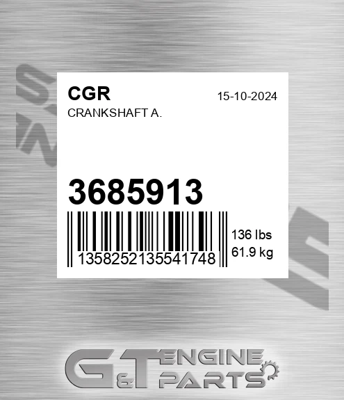 3685913 Crankshaft A.