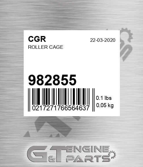 982855 CGR Roller Cage