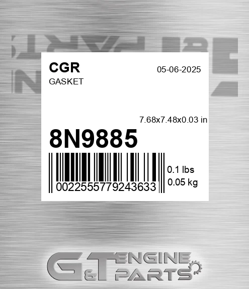 8N9885 Gasket for CGR