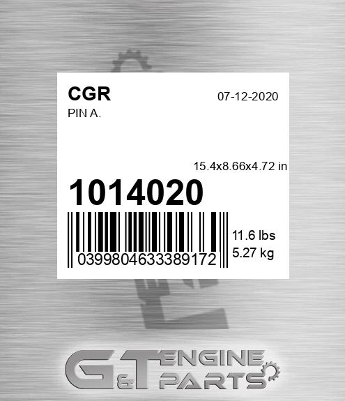 1014020 Pin A.