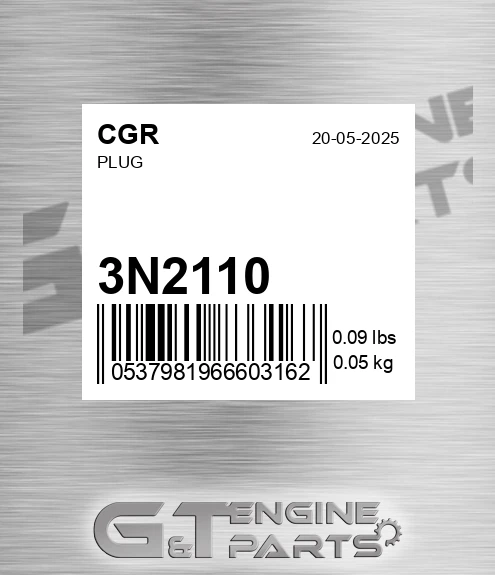 3N2110 CGR Plug