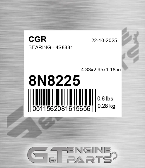8N8225 Bearing - 4s8881